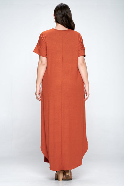 L I V D Women's Plus Size Scarlett Maxi Pocket Dress