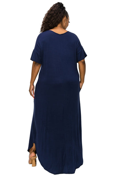 L I V D Women's Plus Size Scarlett Maxi Pocket Dress