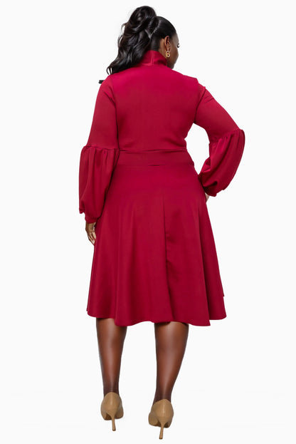 L I V D Women's Plus Size Bekah Flare Pocket Dress