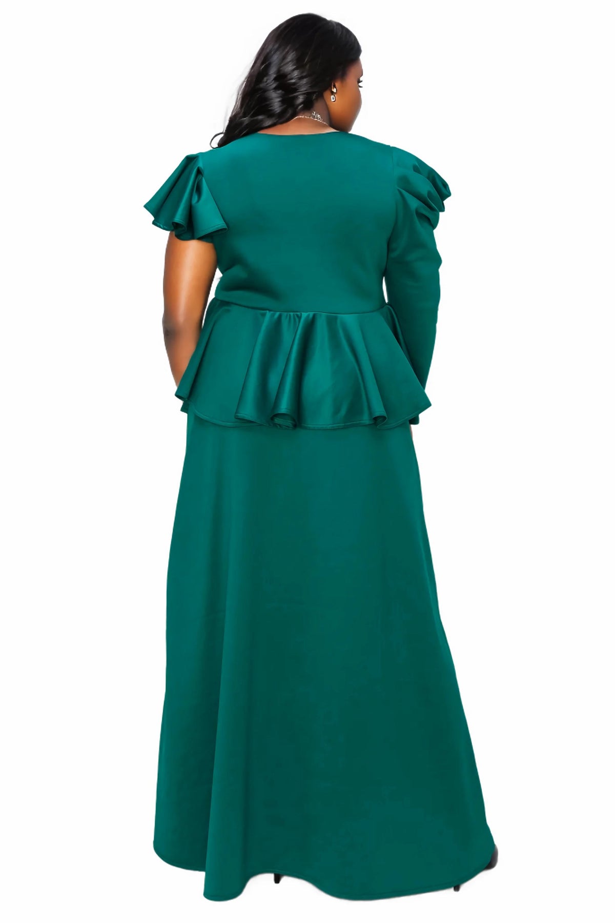 L I V D Women's Plus Size Vivienne Ruffled Maxi Dress