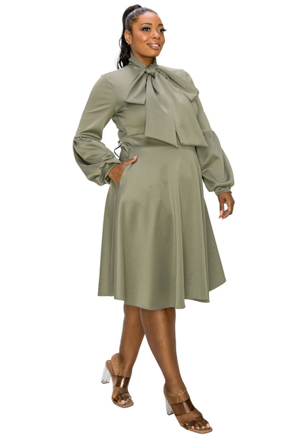 L I V D Women's Plus Size Bekah Flare Pocket Dress
