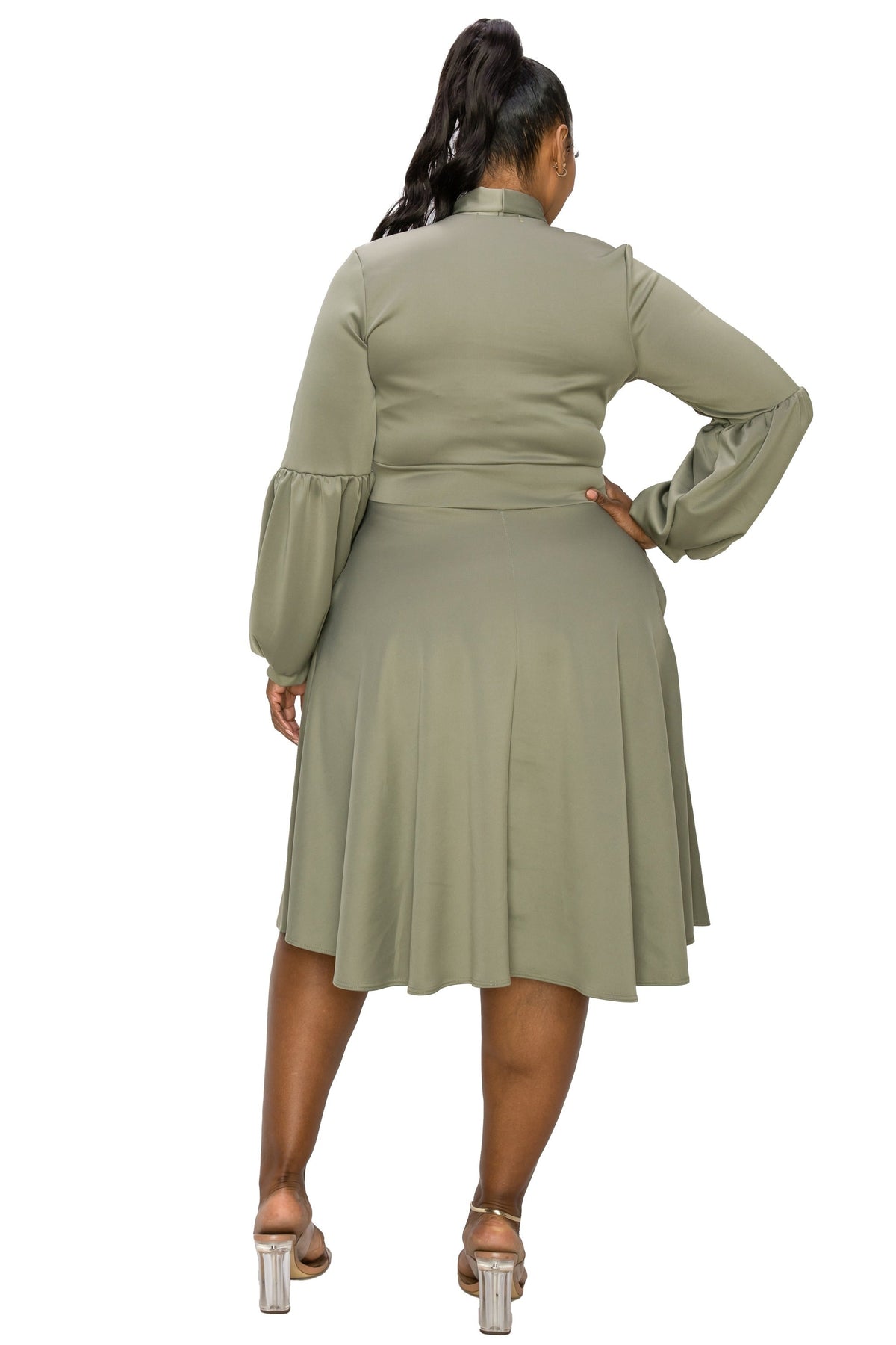L I V D Women's Plus Size Bekah Flare Pocket Dress