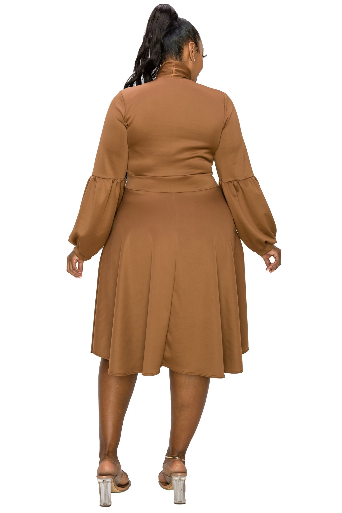 L I V D Women's Plus Size Bekah Flare Pocket Dress