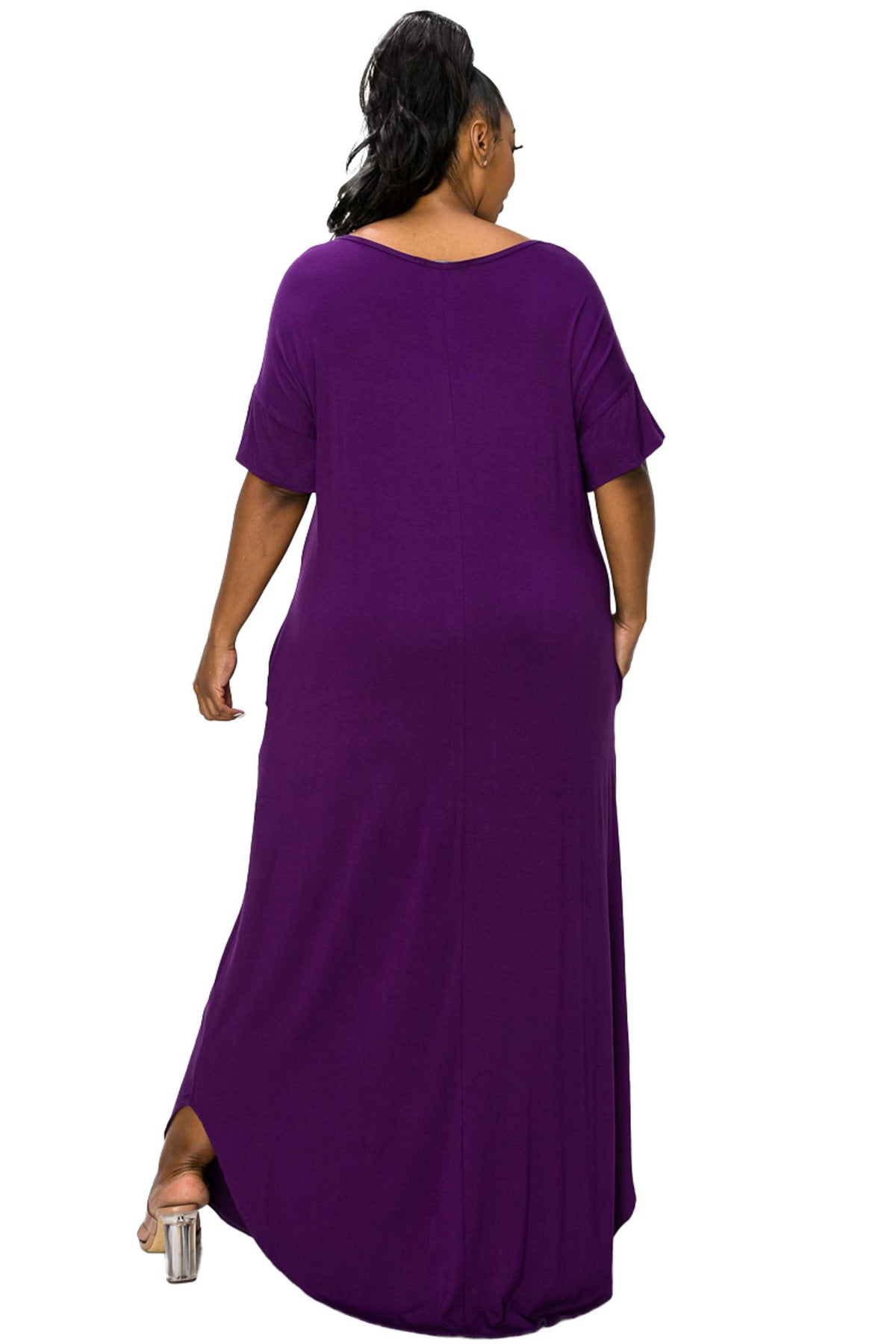 L I V D Women's Plus Size Scarlett Maxi Pocket Dress