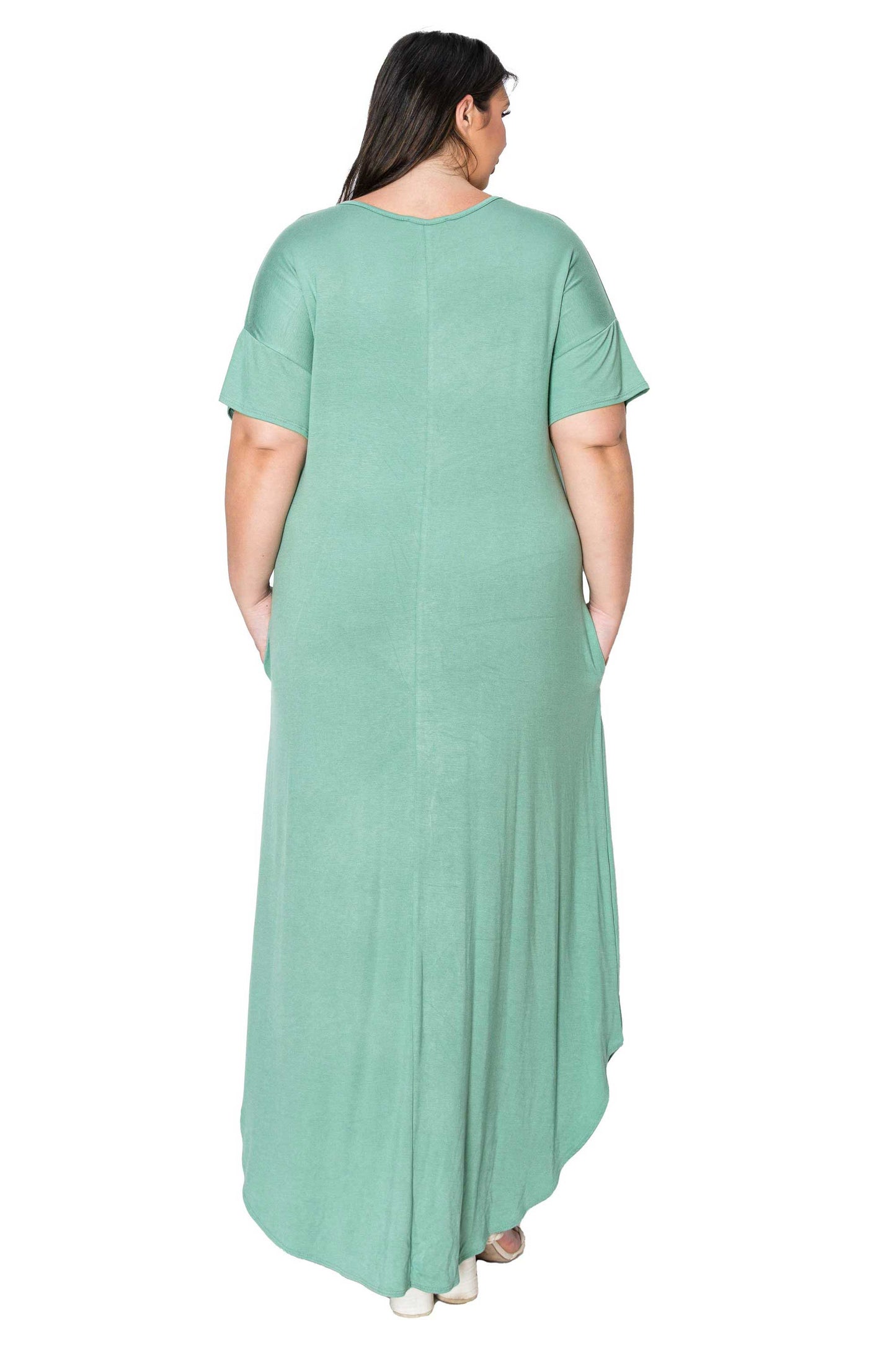 L I V D Women's Plus Size Scarlett Maxi Pocket Dress