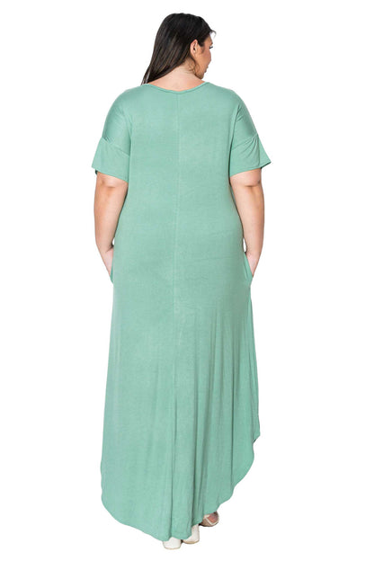 L I V D Women's Plus Size Scarlett Maxi Pocket Dress