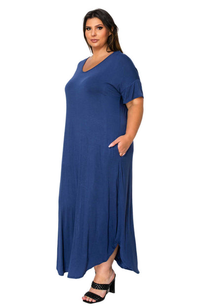 L I V D Women's Plus Size Scarlett Maxi Pocket Dress