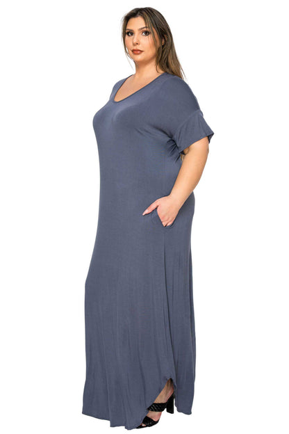 L I V D Women's Plus Size Scarlett Maxi Pocket Dress