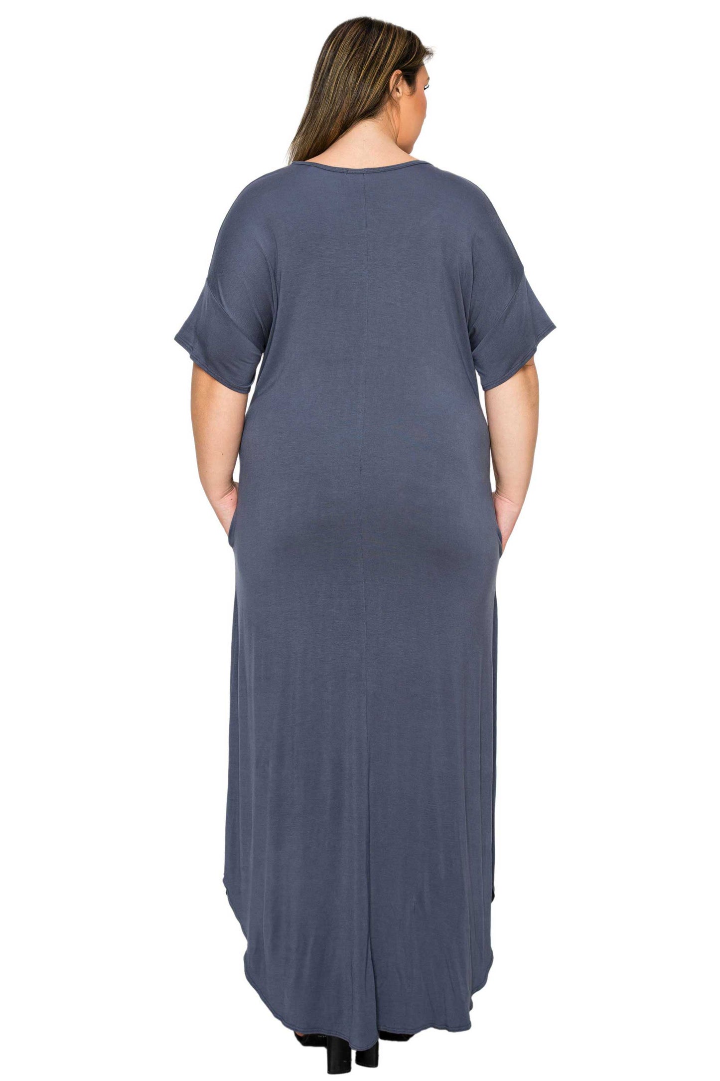L I V D Women's Plus Size Scarlett Maxi Pocket Dress