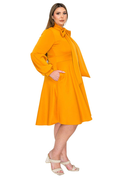 L I V D Women's Plus Size Bekah Flare Pocket Dress