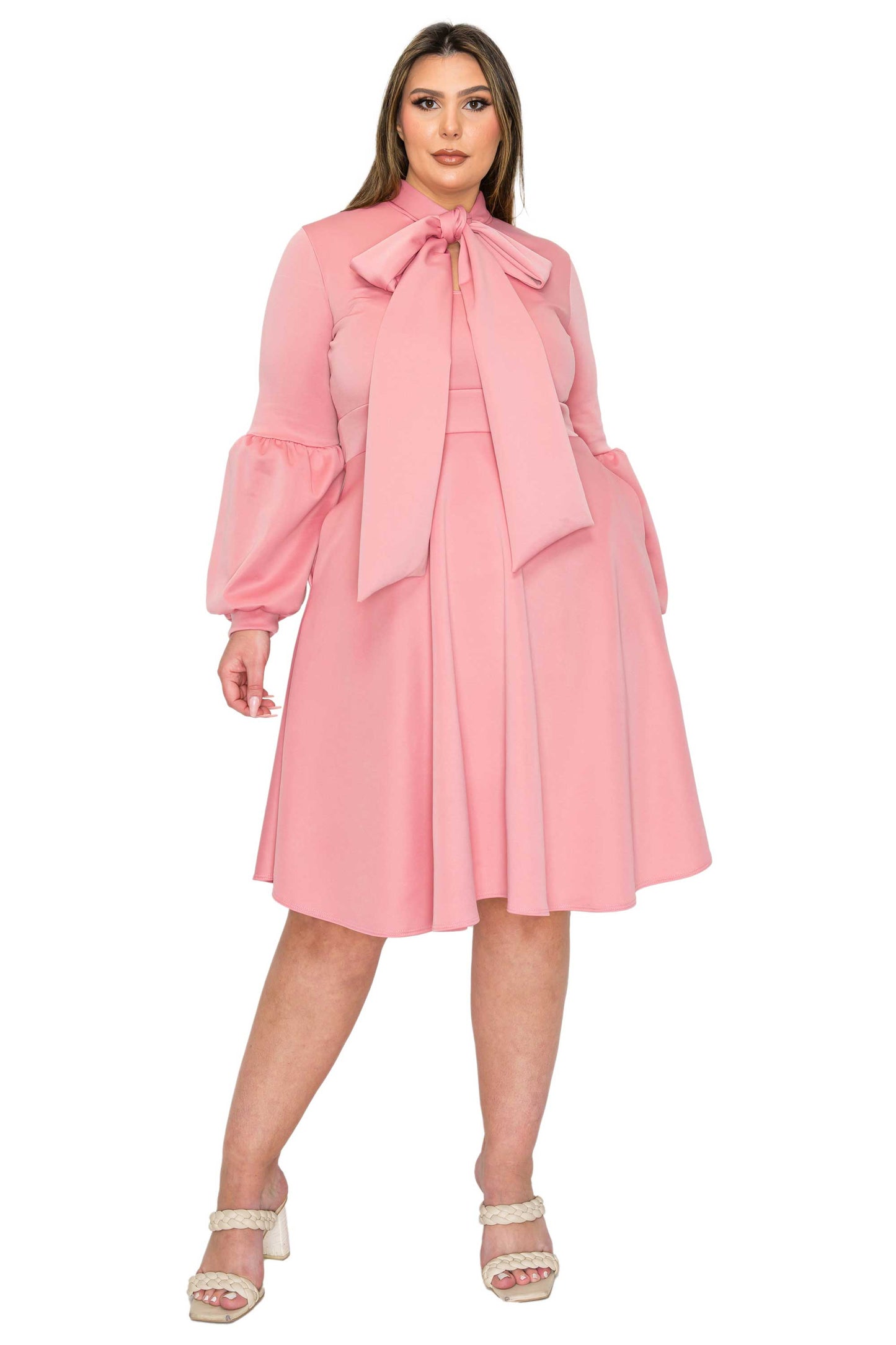 L I V D Women's Plus Size Bekah Flare Pocket Dress