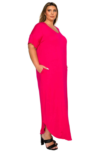 L I V D Women's Plus Size Scarlett Maxi Pocket Dress