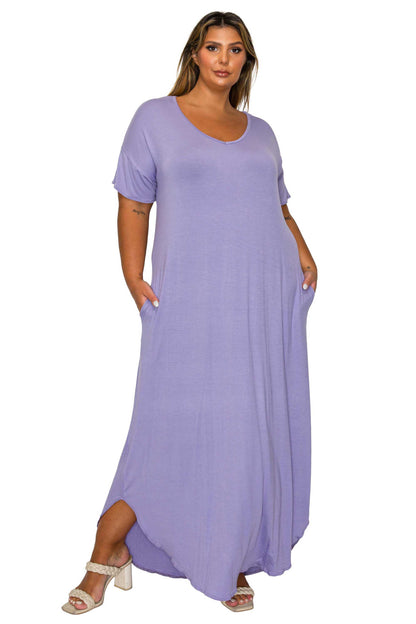L I V D Women's Plus Size Scarlett Maxi Pocket Dress