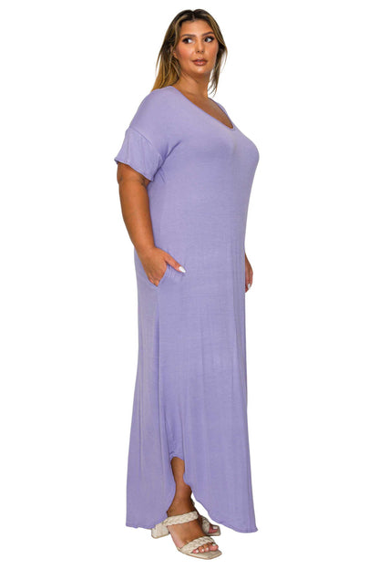 L I V D Women's Plus Size Scarlett Maxi Pocket Dress