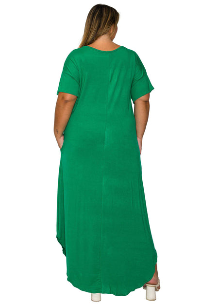 L I V D Women's Plus Size Scarlett Maxi Pocket Dress