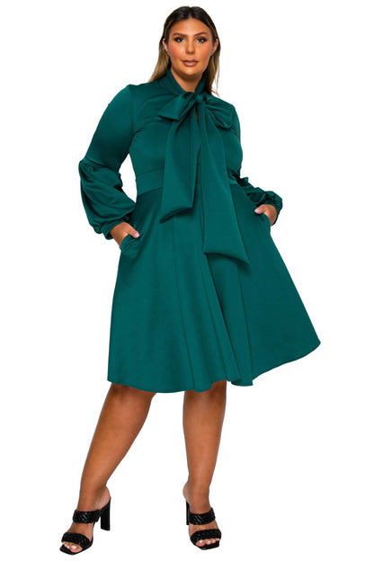 L I V D Women's Plus Size Bekah Flare Pocket Dress