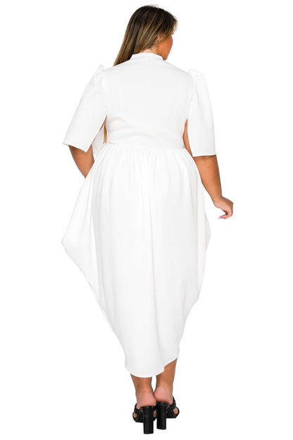 L I V D Women's Plus Size Aesira Tulip Hem Pocket Dress