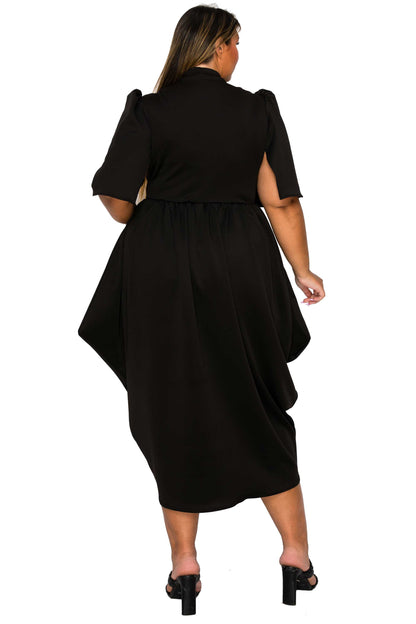 L I V D Women's Plus Size Aesira Tulip Hem Pocket Dress
