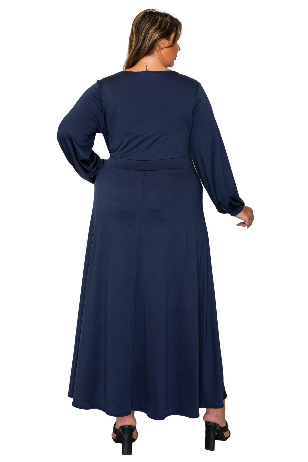 L I V D Women's Plus Size Sophia Surplice Dress