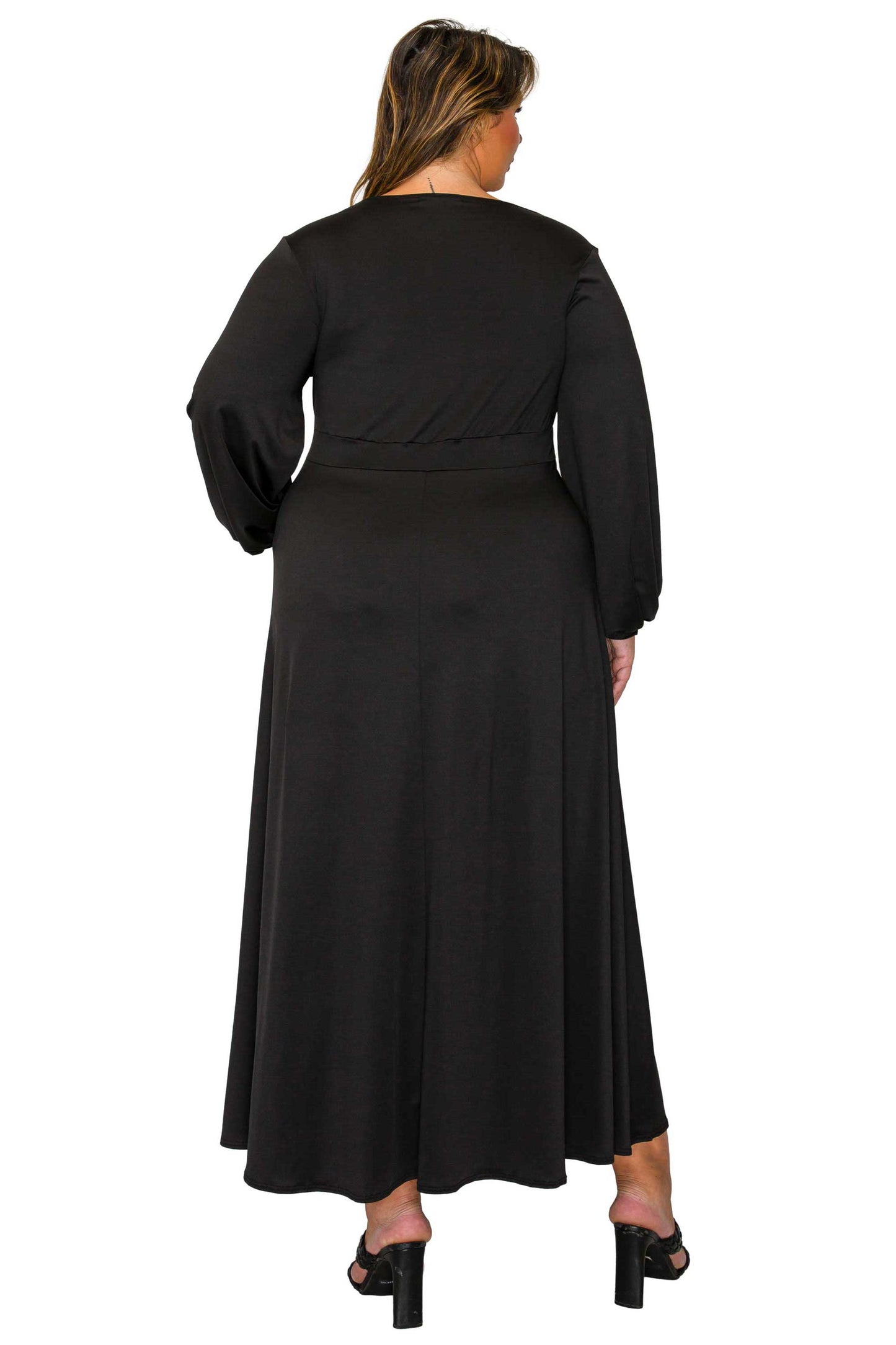 L I V D Women's Plus Size Sophia Surplice Dress