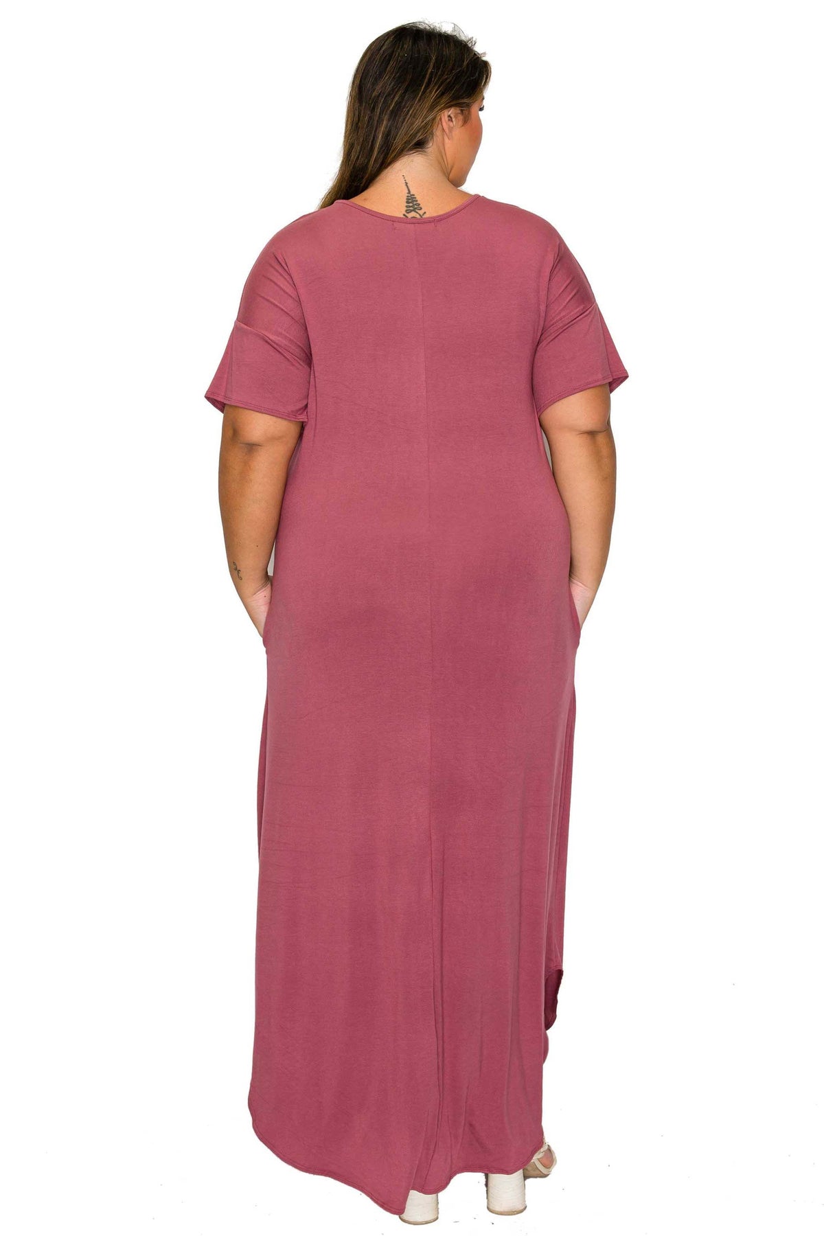 L I V D Women's Plus Size Scarlett Maxi Pocket Dress