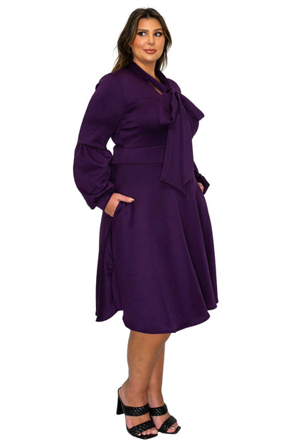 L I V D Women's Plus Size Bekah Flare Pocket Dress