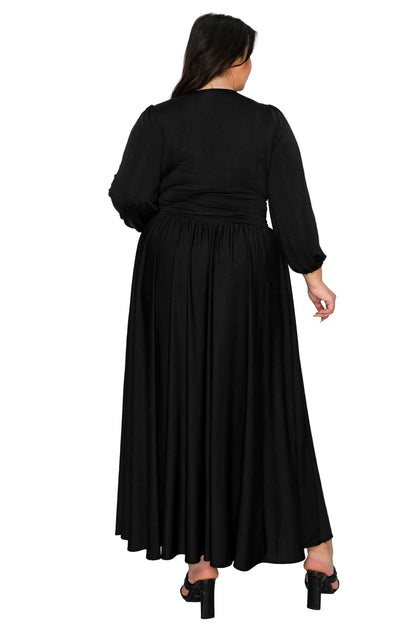 L I V D Women's Plus Size Solene Empire Waist Dress