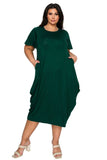 L I V D Women's Plus Size Liz Flutter Sleeve Pocket Dress