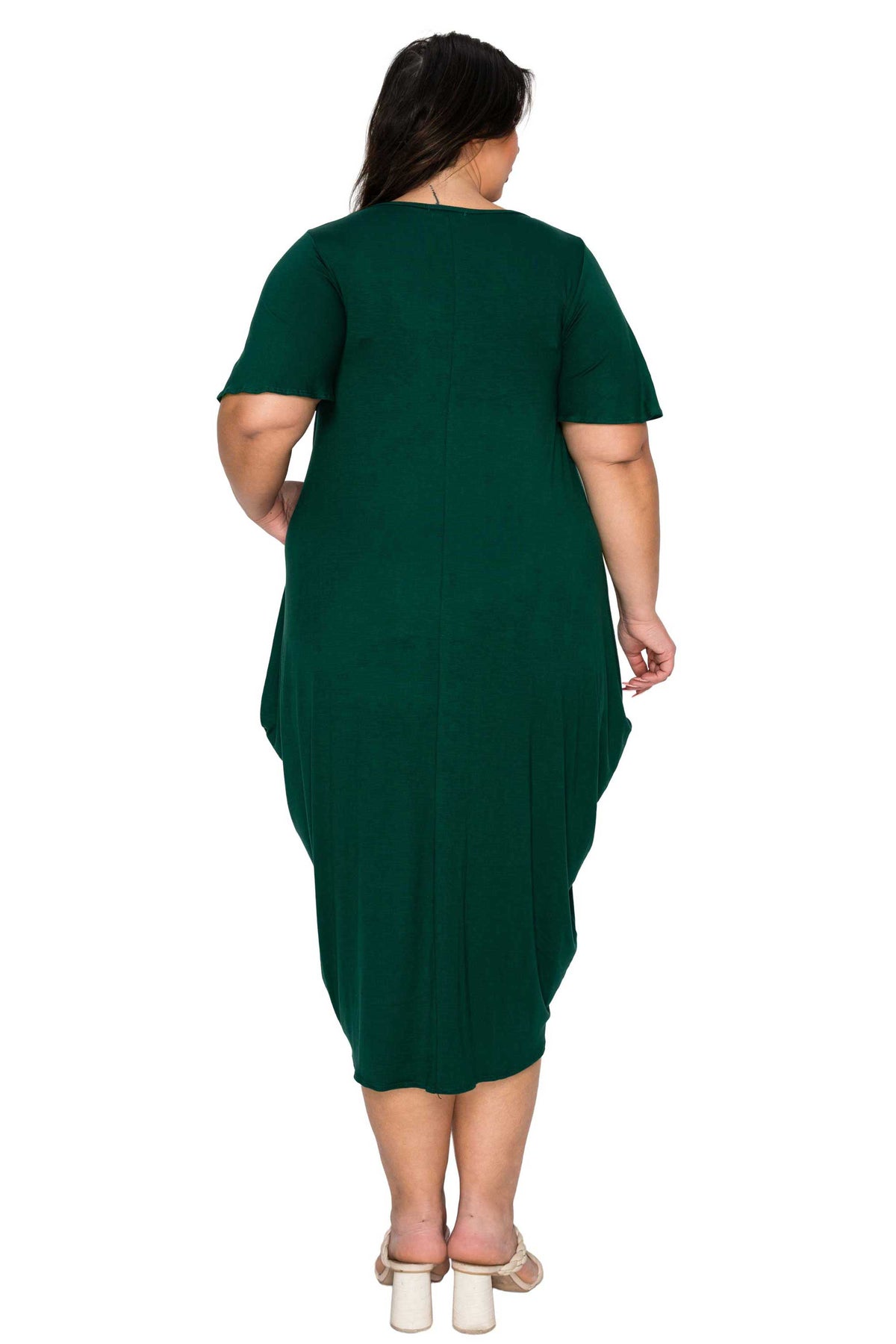 L I V D Women's Plus Size Liz Flutter Sleeve Pocket Dress