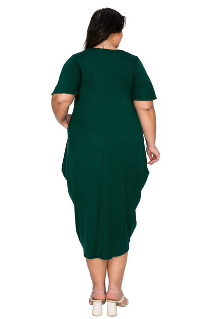 L I V D Women's Plus Size Liz Flutter Sleeve Pocket Dress