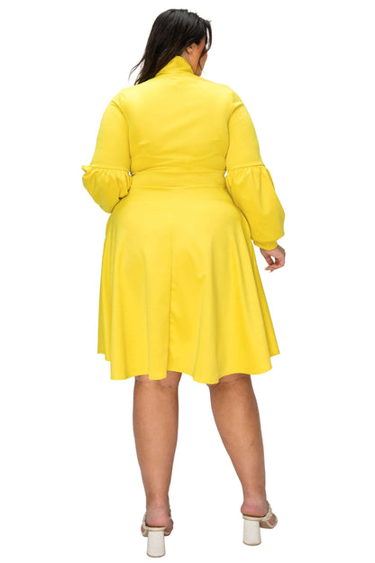 L I V D Women's Plus Size Bekah Flare Pocket Dress