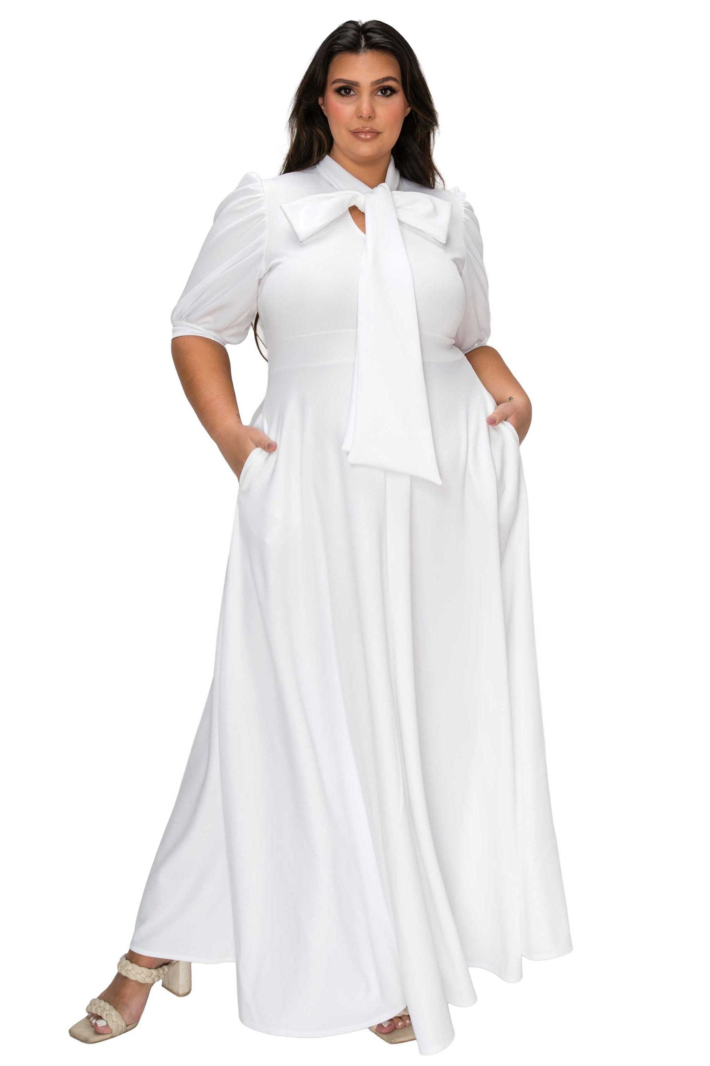 L I V D Women's Plus Size Farrah Donna Pocket Dress