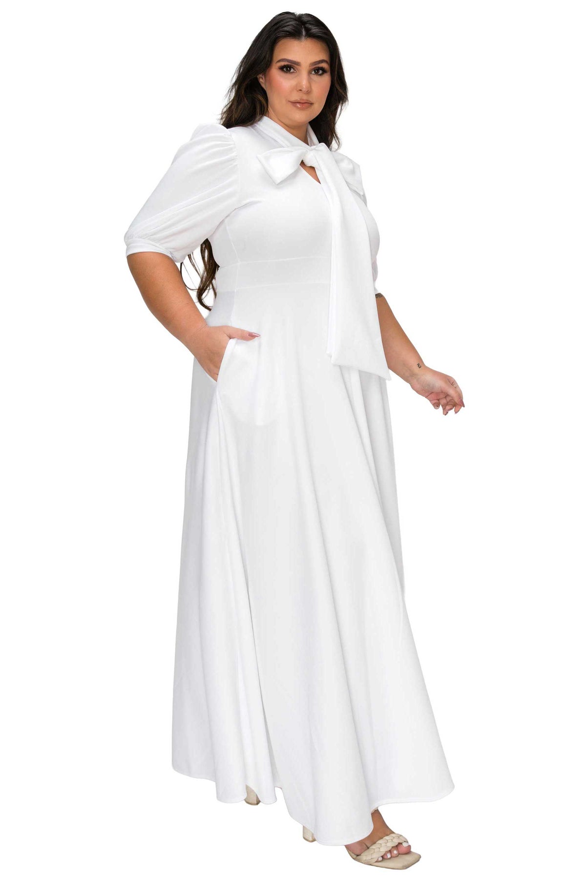 L I V D Women's Plus Size Farrah Donna Pocket Dress