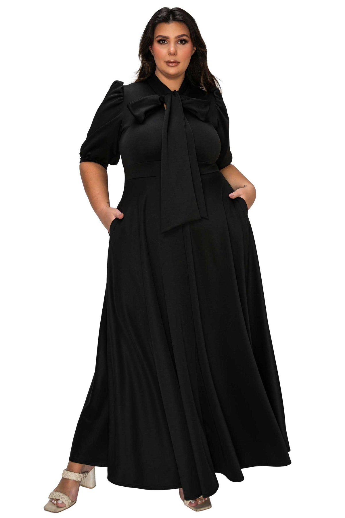 L I V D Women's Plus Size Farrah Donna Pocket Dress