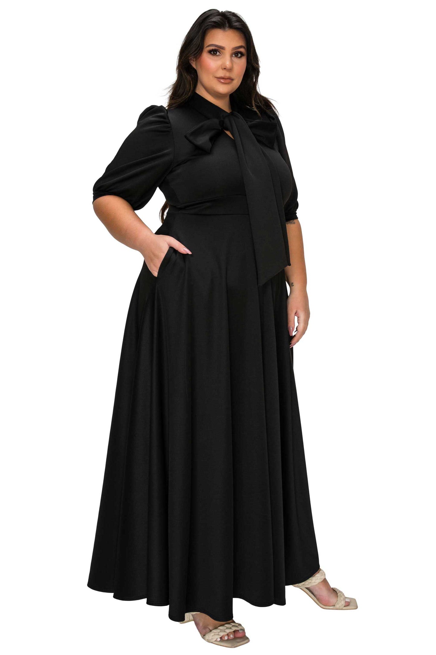 L I V D Women's Plus Size Farrah Donna Pocket Dress