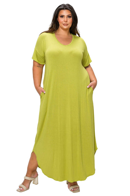 L I V D Women's Plus Size Scarlett Maxi Pocket Dress