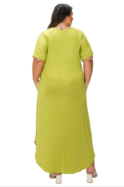 L I V D Women's Plus Size Scarlett Maxi Pocket Dress