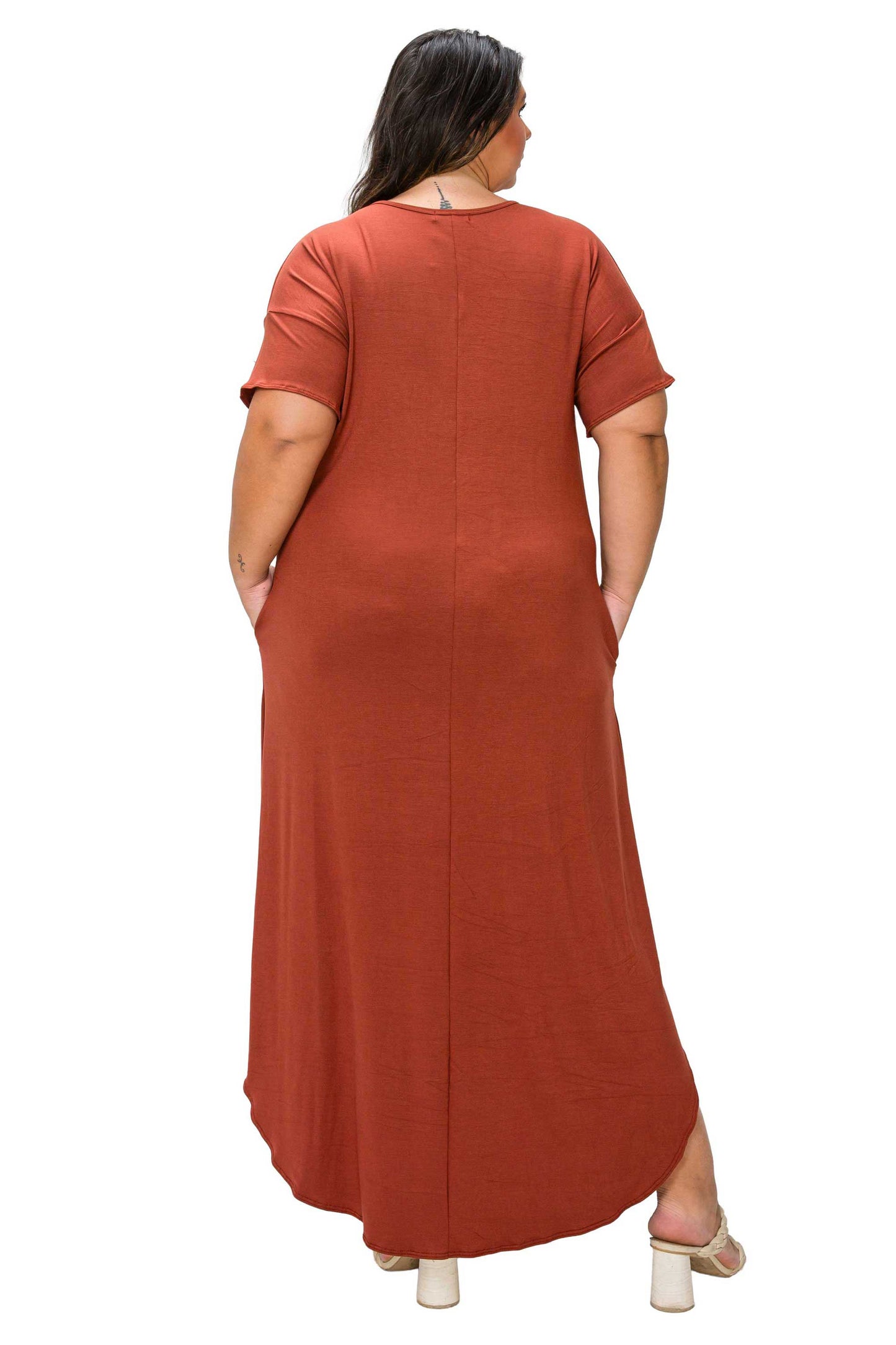L I V D Women's Plus Size Scarlett Maxi Pocket Dress