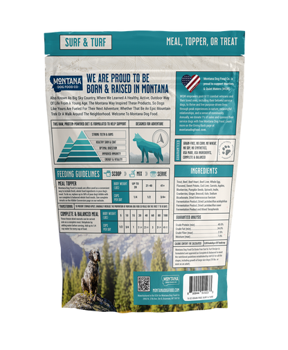 Montana Dog Food Co Grain-Free Surf & Turf Freeze-Dried Adventure Fuel Dog Food