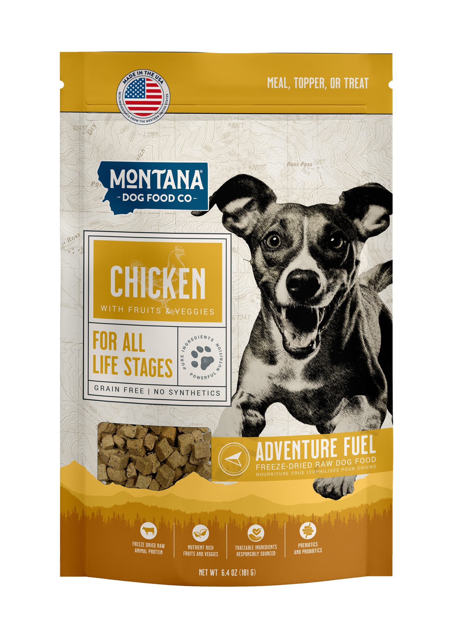 Montana Dog Food Co Grain-Free Chicken Freeze-Dried Adventure Fuel Dog Food