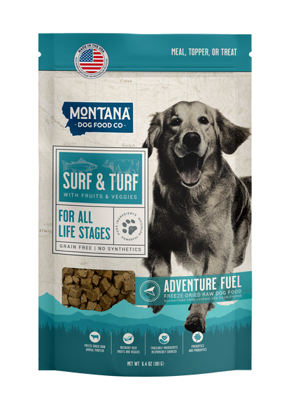 Montana Dog Food Co Grain-Free Surf & Turf Freeze-Dried Adventure Fuel Dog Food