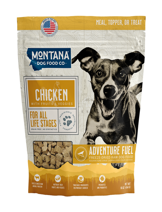 Montana Dog Food Co Grain-Free Chicken Freeze-Dried Adventure Fuel Dog Food