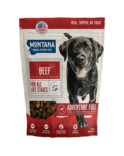 Montana Dog Food Co Grain-Free Freeze-Dried Adventure Fuel Dog Food 3-Pack