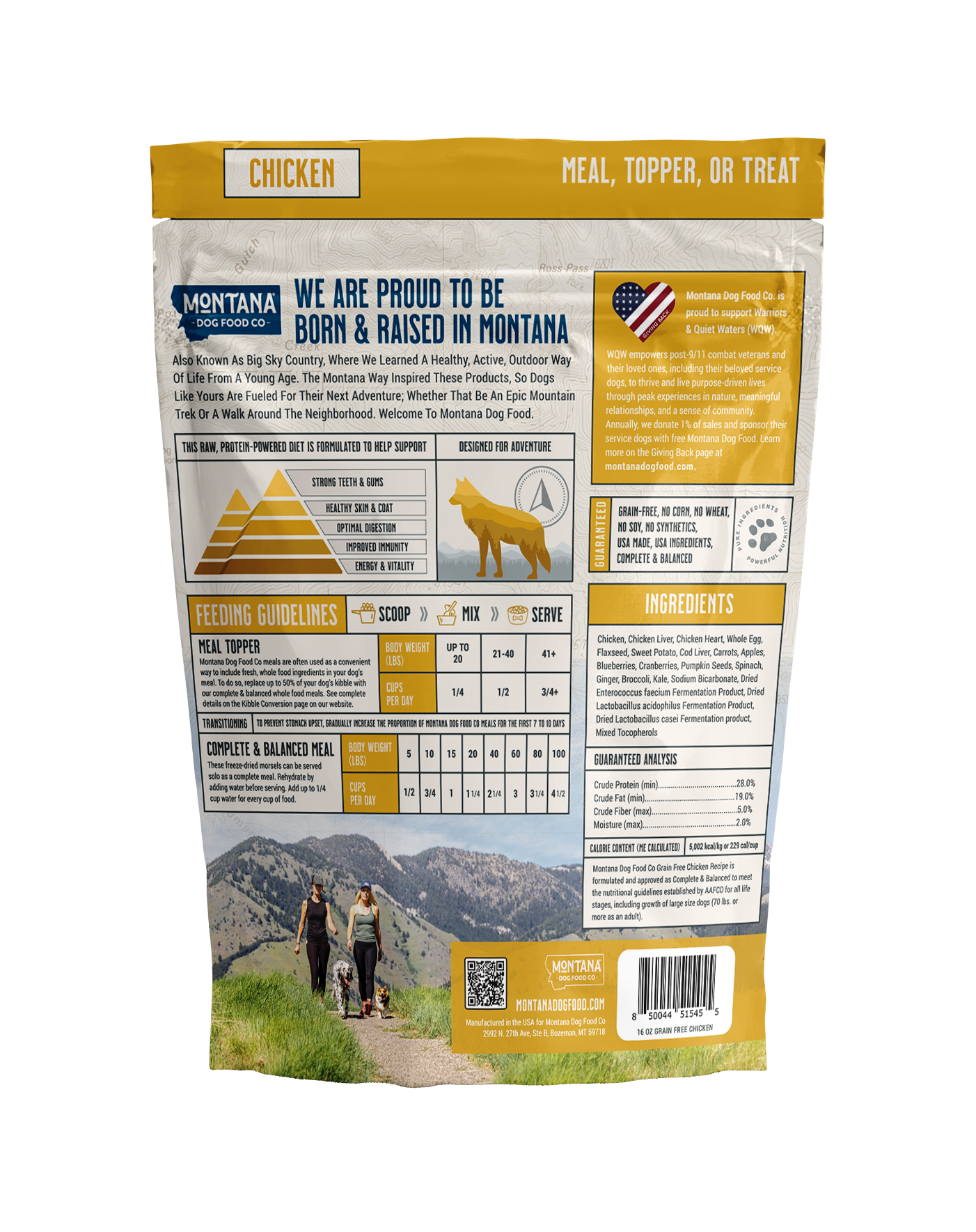 Montana Dog Food Co Grain-Free Freeze-Dried Adventure Fuel Dog Food 3-Pack