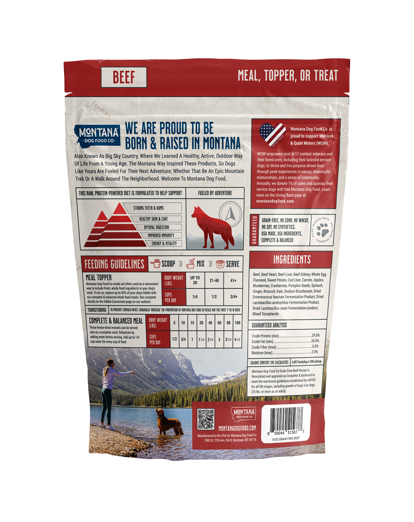 Montana Dog Food Co Grain-Free Freeze-Dried Adventure Fuel Dog Food 3-Pack