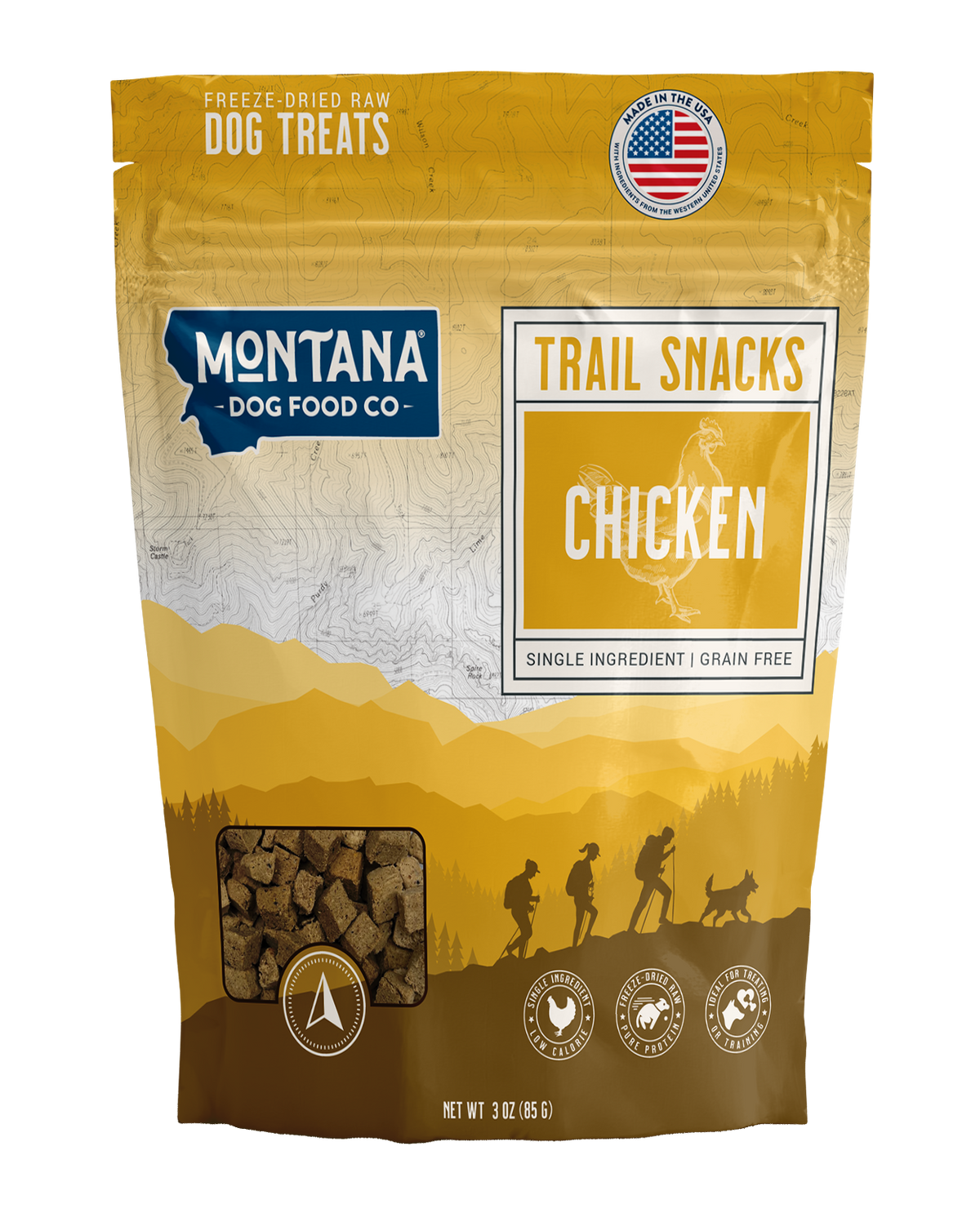Montana Dog Food Co Chicken Breast Freeze-Dried Dog Treats 3oz
