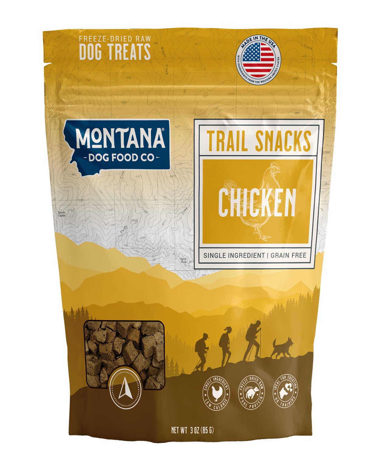 Montana Dog Food Co Chicken Breast Freeze-Dried Dog Treats 3oz