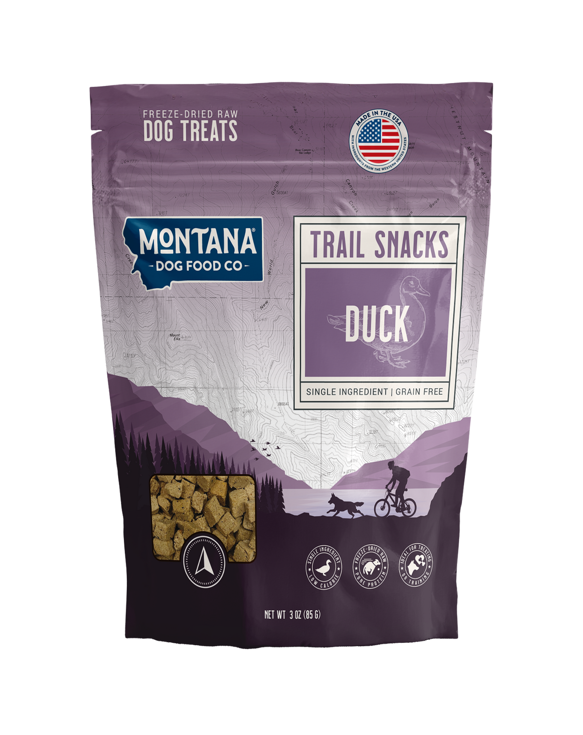 Montana Dog Food Co Duck Freeze-Dried Dog Treats 3oz