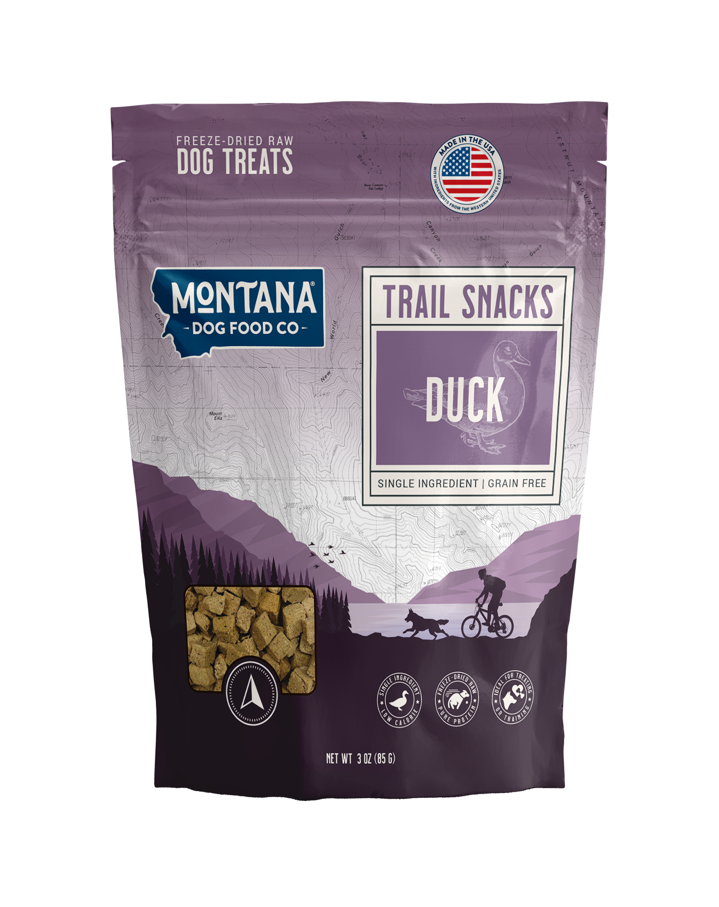 Montana Dog Food Co Duck Freeze-Dried Dog Treats 3oz