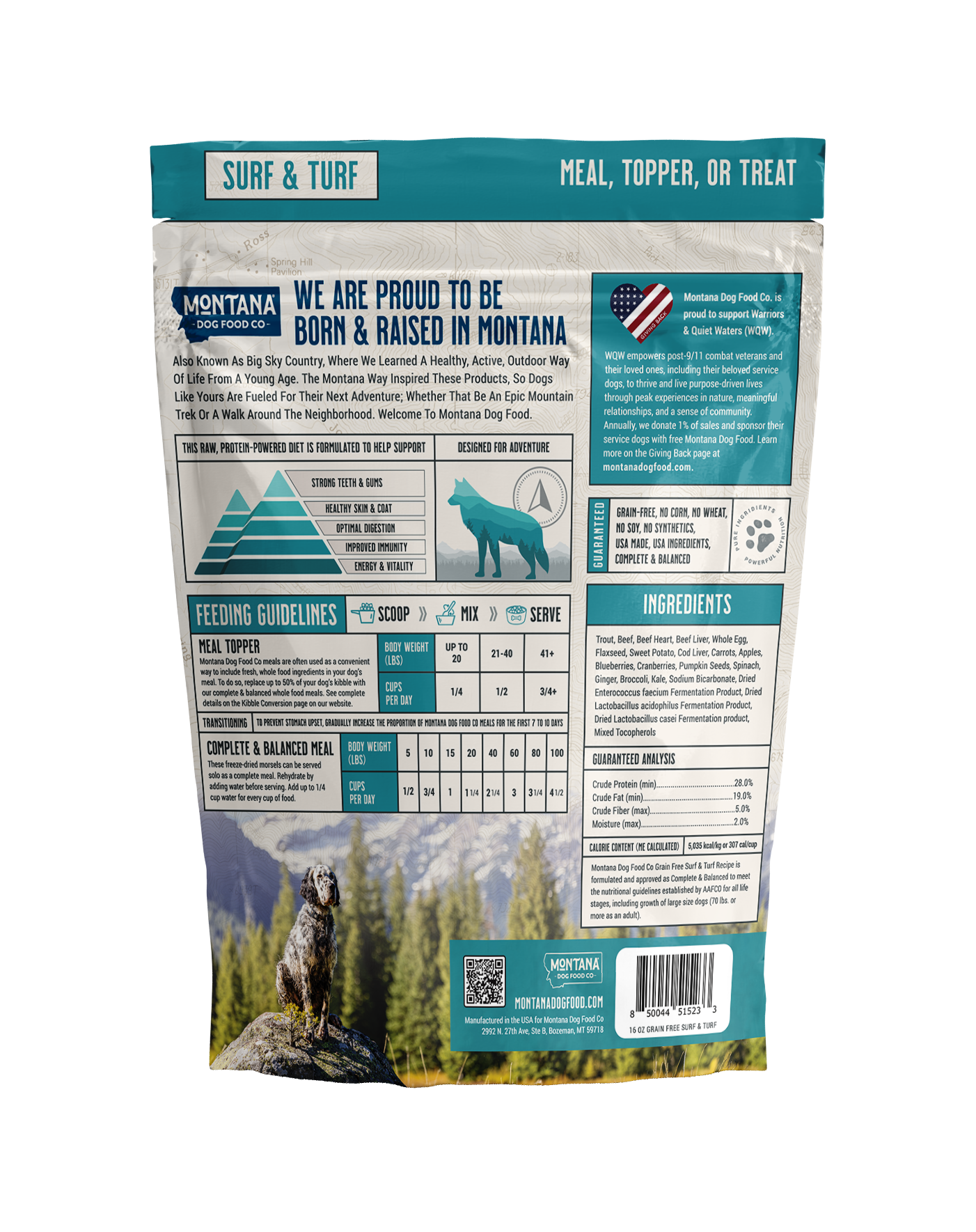 Montana Dog Food Co Grain-Free Freeze-Dried Adventure Fuel Dog Food 3-Pack